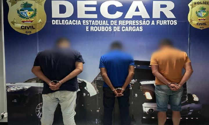 Três homens presos por furtos em cargas de leite em Goiás