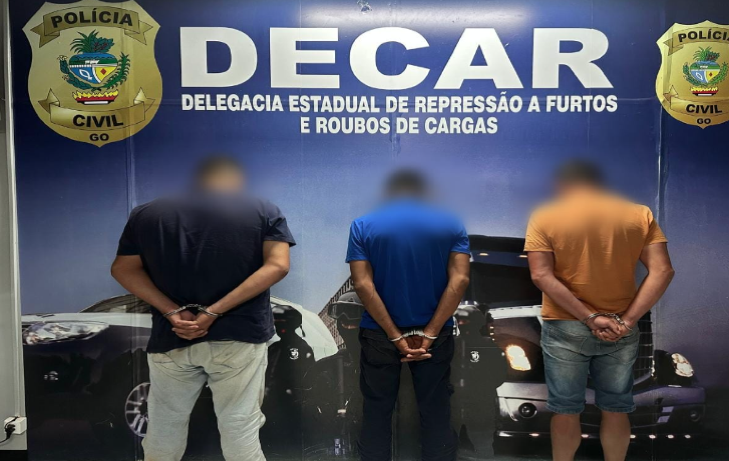 Três homens presos por furtos em cargas de leite em Goiás